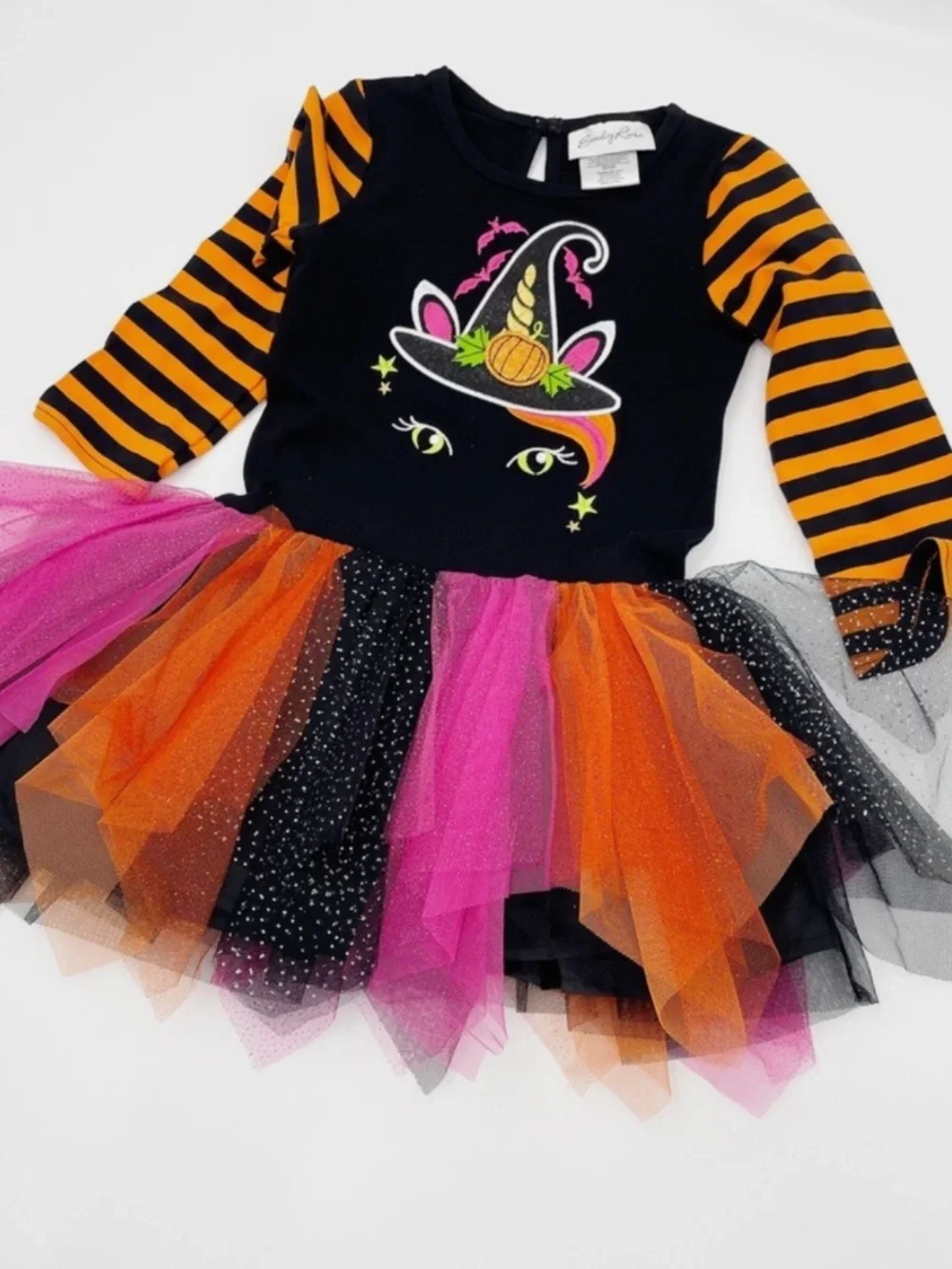 Emily Rose Girl's Fall Halloween Cat Unicorn Tutu Tunic Legging Set Size 3T New